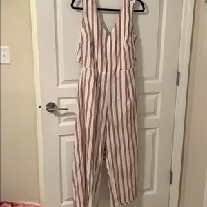 Jumpsuit with back out and tie!